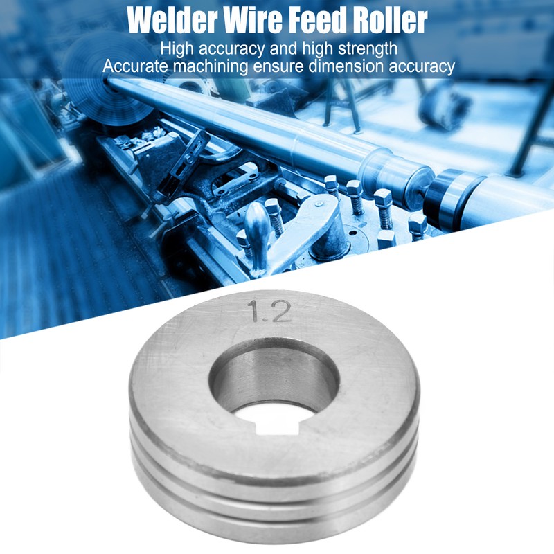 10Pcs Welder Wire Feed Roller 1.0‑1.2mm Groove Feeding Guide Wheel