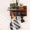 Petyoung Mail Key Holder, Rustic Wooden Key Hangers, Wall Mount