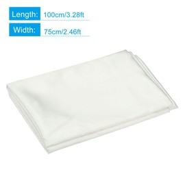 PATIKIL 3.3x2.5ft(100x75cm) Fabric Backdrop, White Seamless Cloth Photo Background for Photography Studio