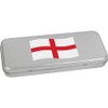 Azeeda 'Waving English Flag' Metal Hinged Stationery Tin/Storage Box (TT00227389)