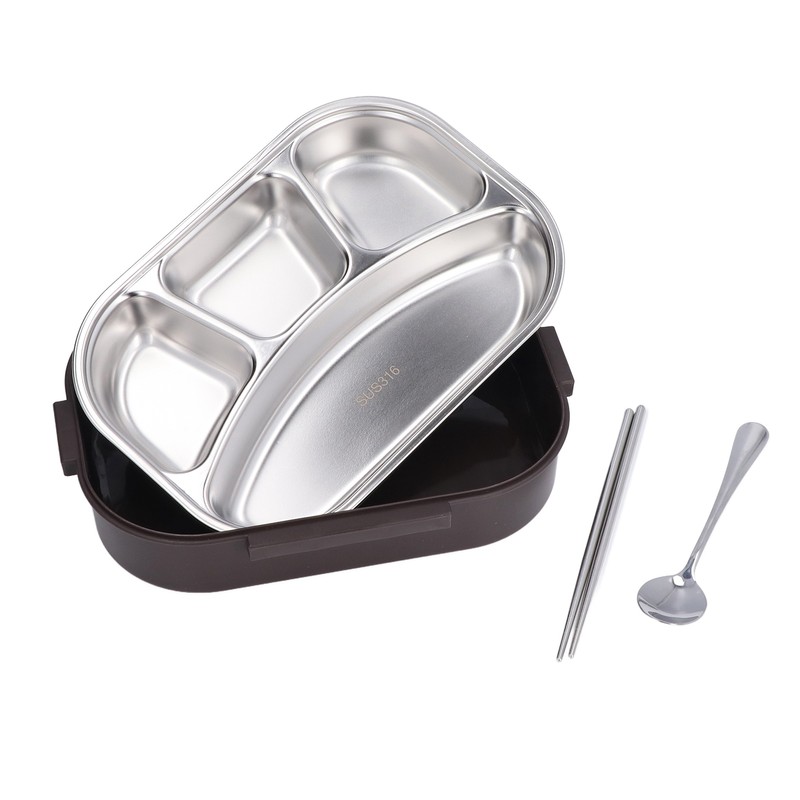 Stainless Steel Lunch Box Office Worker Student Child Separate Insulated