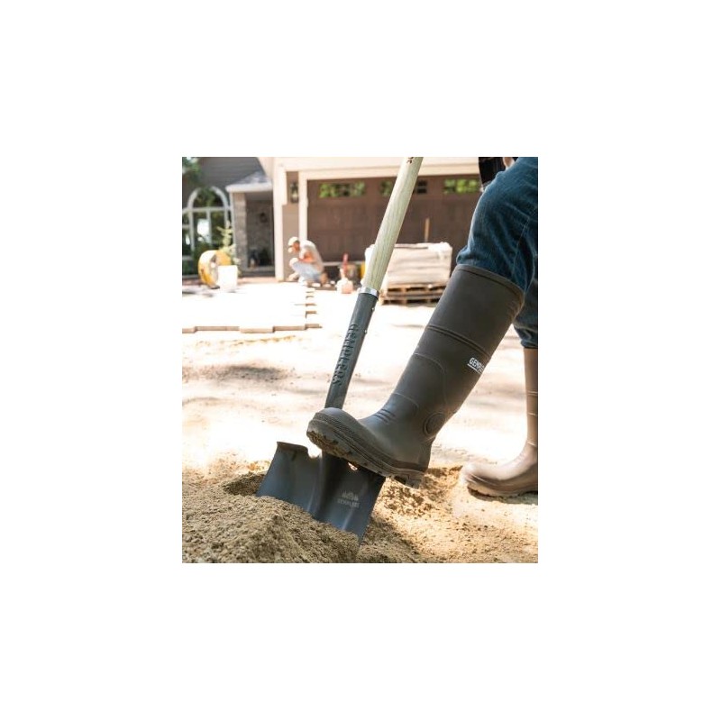Gemplers Commercial Grade Round Point Shovel with Extended Socket (Wood