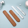 VICASKY 2pcs Diamond Nail File Set Stainless Steel Double Side