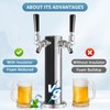 Beer Tower Cooler Insulator, Kegerator Tower Insulator Sleeve for 3”