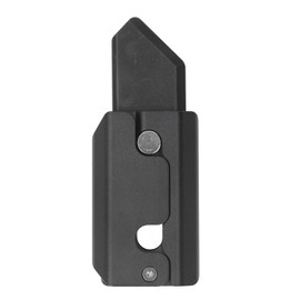 Carrot Knife Toy Gravity Anxiety Relief Aluminium Alloy Portable Knife Sensory Toy with Storage Case Black