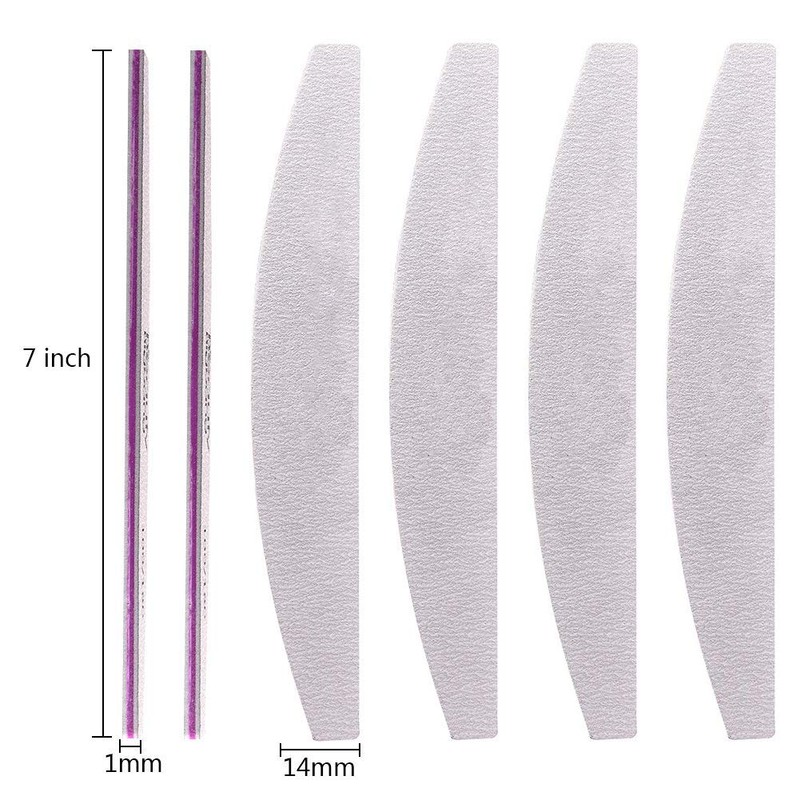 GeekerChip Professional Nail Files (15 Pcs), Professional Nail Files 100/180