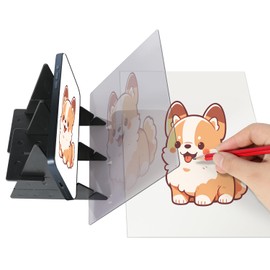 Fawnovey Optical Drawing Board, Portable Optical Tracing Board, Image Tracing Board Drawing Projector Light Copy Pad, Easy Tracing Drawing Sketching Tool, for Kids Artist Students Beginners Sketch Wizard