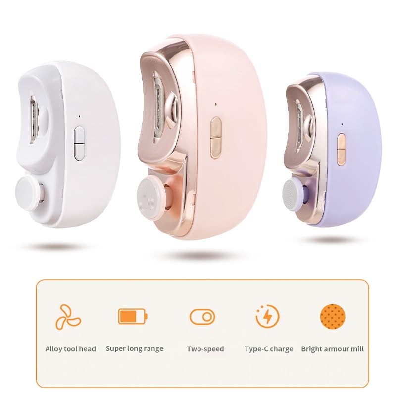 AOIREMON 2025 New 2-in-1 Electric Nail Sharpener, Dual Use, 2