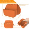 OKeanu Sponge Holder for Kitchen Sink, Silicone Sink Saddle Caddy
