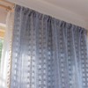 Deeprove Denim Blue Boho Curtain 63 inches Length for Living