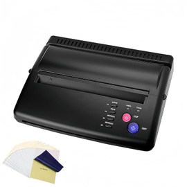 Tattoo Transfer Stencil Machine, Thermal Tattoo Printer, Tattoo Transfer Printer Copier for Tattooing with 20pcs Tattoo Transfer Papers, 4 Transfer Modes, Maximum A4 Size