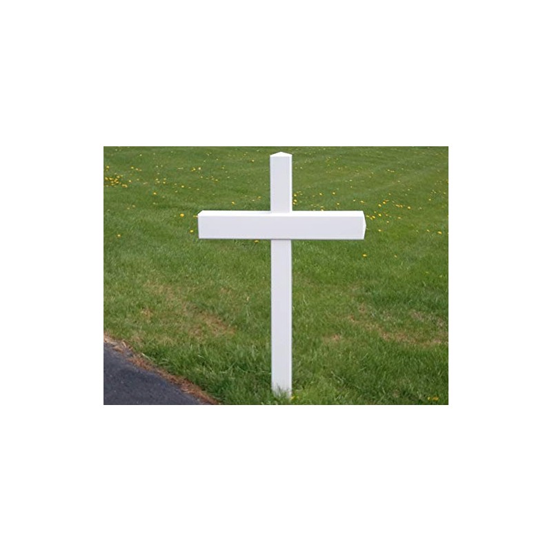 Handy Post Double 54-in x 31-in Heavy Duty White Vinyl