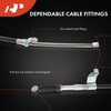 A-Premium Front and Rear Side Parking Brake Cable Assembly Compatible