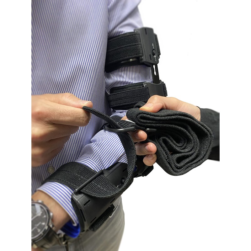 MEDWAY | Soporte para Codo Post-Operatorio Graduable Telescópico Color Negro