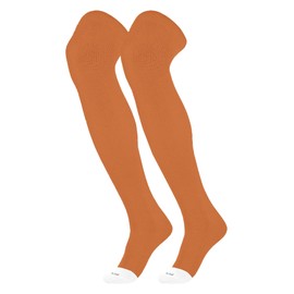 TCK Prosport Baseball Socks Over the Knee (Texas Orange, X-Large) - Texas Orange,X-Large