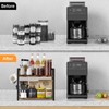 RUILALIFE Coffee-Bar-Station-Organizer Shelf for Countertop, 2 Tiers Kitchen Counter Shelf