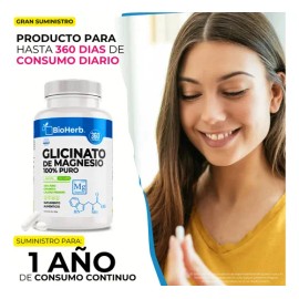 Glicinato De Magnesio - 1 Capsula Diaria - Máxima Absorción                                                                                           