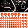 66X Motorcycle Engine Bolt Topper Caps Cover Compatible with for