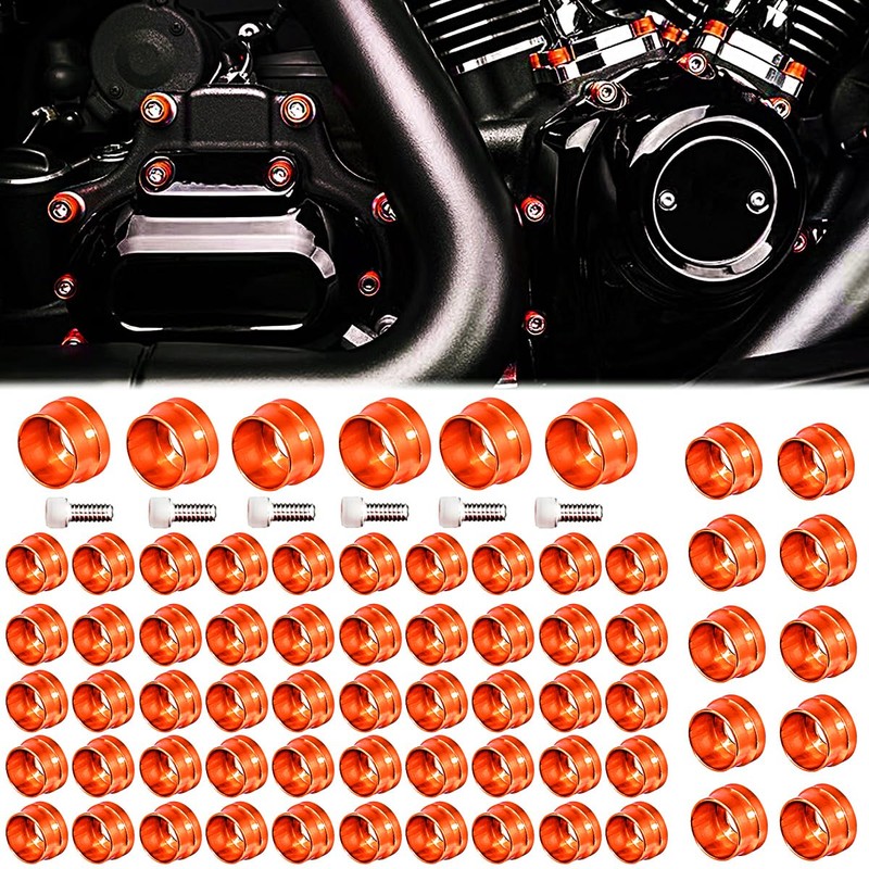 66X Motorcycle Engine Bolt Topper Caps Cover Compatible with for
