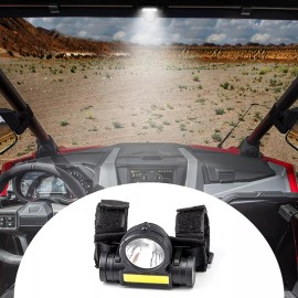 DYSO Roll Bar Dome Mount Light Universal LED Light for UTV ATV Kawasaki Mule PRO-FXT