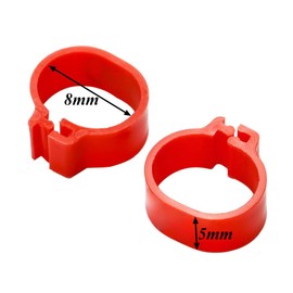 Gativs Pigeon Foot Rings for Parrots 300 Pieces Quail Rings Poultry Foot Rings Chicken Leg Rings Poultry Band Pigeon Rings Chicken Rings Pigeons Foot Rings Clip 8 mm Foot Clip Rings Colour Mix