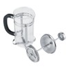 350ml Stainless Steel Glass Cafetiere French Filter Tea Coffee Pot