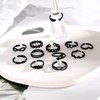 TOBENY 12PCS Adjustable Toe Rings for Women Flower Arrow Band