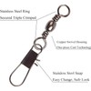 Fishing Barrel Swivel with Safty Snap Connector snap swivels Solid