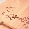 eBuyGB Engraved Breakfast Board, Mummy's Eggcellent Egg's, Egg & Soldiers