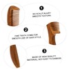 SAFIGLE Sandalwood Wooden Comb for Women Static Hair Styling Tool