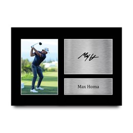 HWC Trading A4 Max Homa Gifts Printed Signed Autograph Picture for Golf Memorabilia Fans - A4