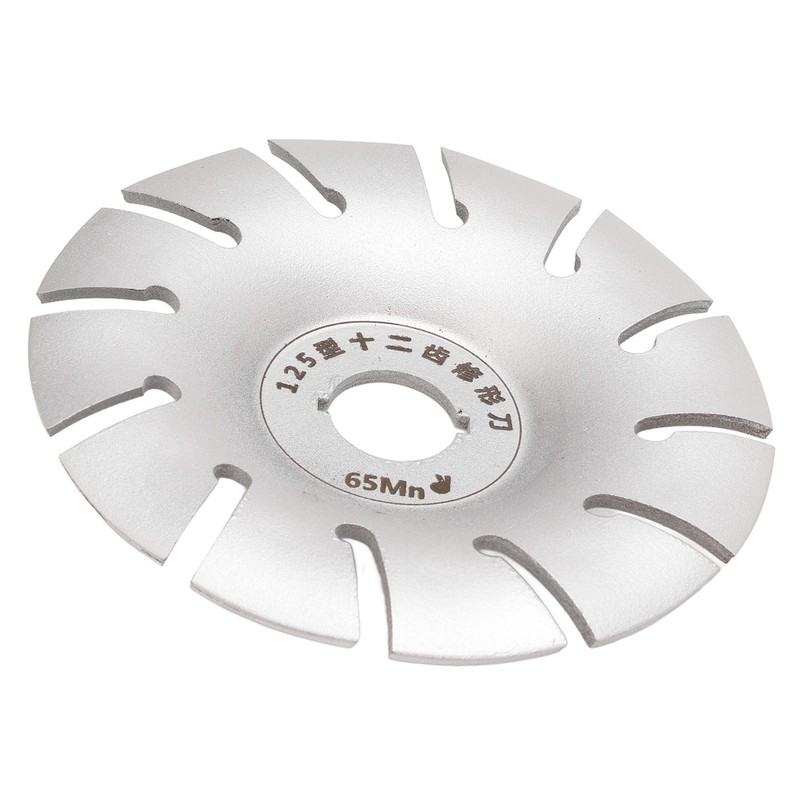 Wood Carving Disc Shaping Wheel 125mm Stainless Steel 12T Accessory