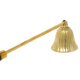 Needzo Brass Candle Snuffer with Wooden Handle, Catholic Church Supplies, 10.5 Inches