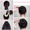 Cuscinetti per chignon piccoli e grandi, 6 pezzi