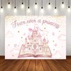 Mocsicka Four Ever a Princess Birthday Backdrop for Castle Party