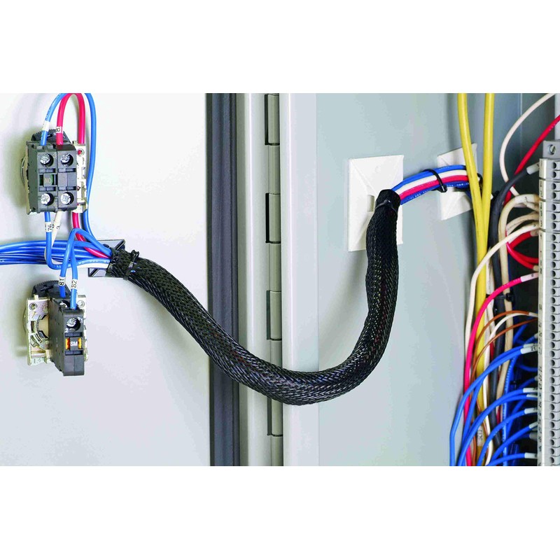 Panduit SE25PFR-TR0 Braided Sleeve for Cable Sheath Net Tube Flame