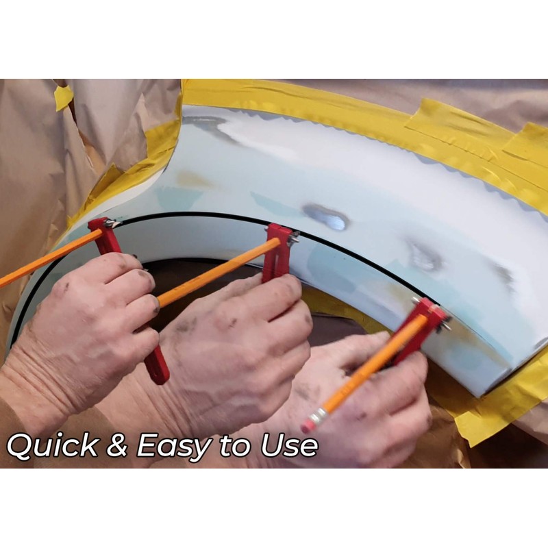 WMBR01 Wheel Arch and Swage Body Marking Tool Set, Quarter