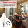 Ascher Classic E12 LED Candelabra Light Bulb 4W, Equivalent 40W,