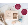 Holz Erinnerungsbox - Geschenk Geburt Süßer Bär personalisiert I Baby