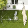 Outsunny Gazebo Side Panel, Canopy Sidewall Panel with 4 Mesh