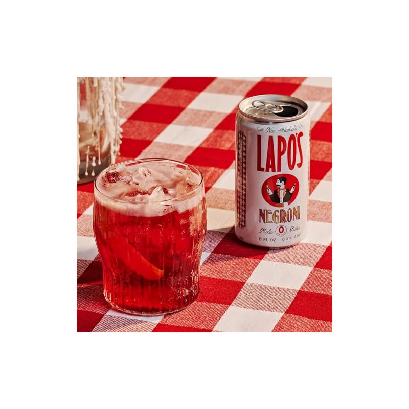 Lapo's Non Alcoholic Negroni, Non-Alcoholic Spirits, Gluten Free, For Non-Alcoholic