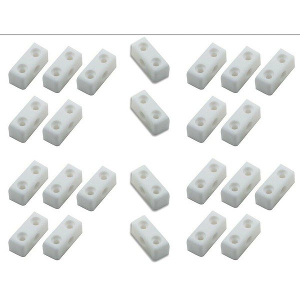 Merriway Merriway BH07323 (100 Pcs) White Modesty Blocks Wood and