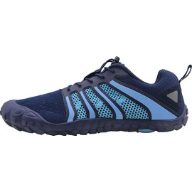 Oranginer Men's Minimalist Shoes Flexible Barefoot Shoes Zero-Drop Sole Shoes Men Blue Size 11