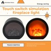 Peakloong Flameless LED Fireplace Lantern Simulation LED Table Fireplace LED