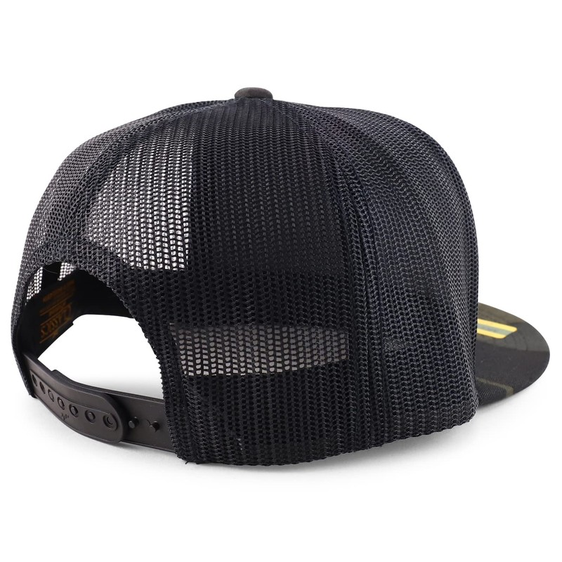 Trendy Apparel Shop Oaxaca Mexico Patch 5 Panel Flatbill Trucker