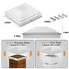 SIEDiNLAR 4x4 Post Caps White 12 Pack, Deck Post Covers
