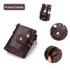 PORRASSO Women's Leather Wallet Credit Card Holder with RFID Protection