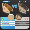NATGAI 10 Pack E-Track Wood Beam Socket Fittings, Shelf Brackets
