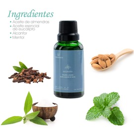 Naturalness - Aceite Anti Migraña - Tamaño 30ml - Fórmula de extractos naturales y acietes esenciales 100% puros de menta y clavo
