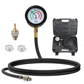 Exhaust Back Pressure Tester 2.5" HD Pressure Gauge Exhaust Back Pressure Gauge Kit with 6ft Hose Oil Pressure Gauge Shockproof Rubber Cover Exhaust Pressure Gauge,Car Exhaust Pressure Tester